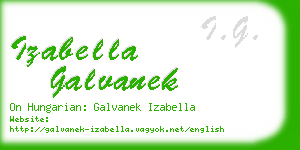 izabella galvanek business card